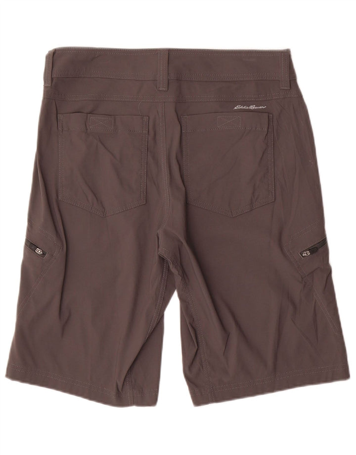 EDDIE BAUER Pantalones cortos cargo para hombre W30 Nylon gris medio