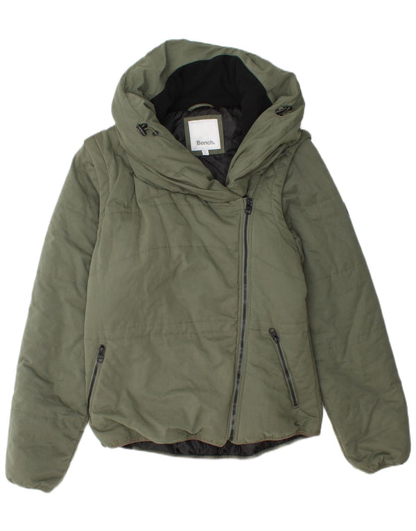 BENCH Chaqueta acolchada para mujer ES 40 XL Poliéster verde
