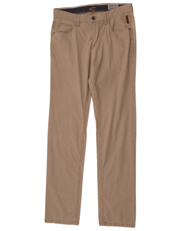 Pantalones informales rectos para hombre Camel Active W33 L36 Algodón beige