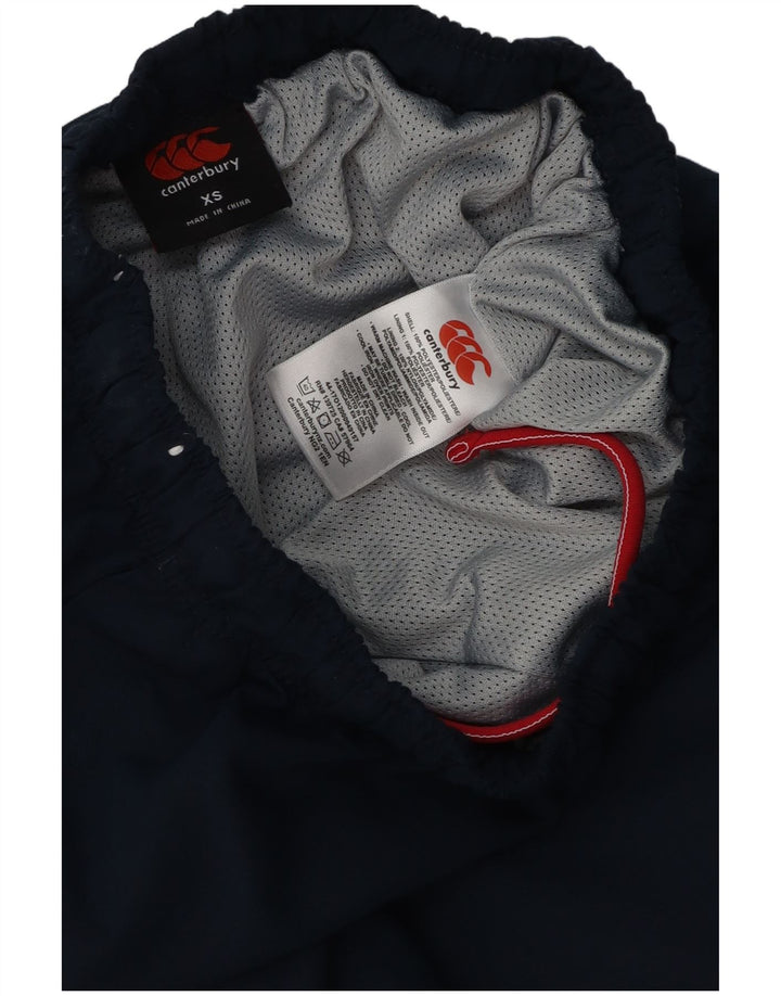 Canterbury Pantalones de chándal con estampado gráfico para hombre XS Poliéster azul marino