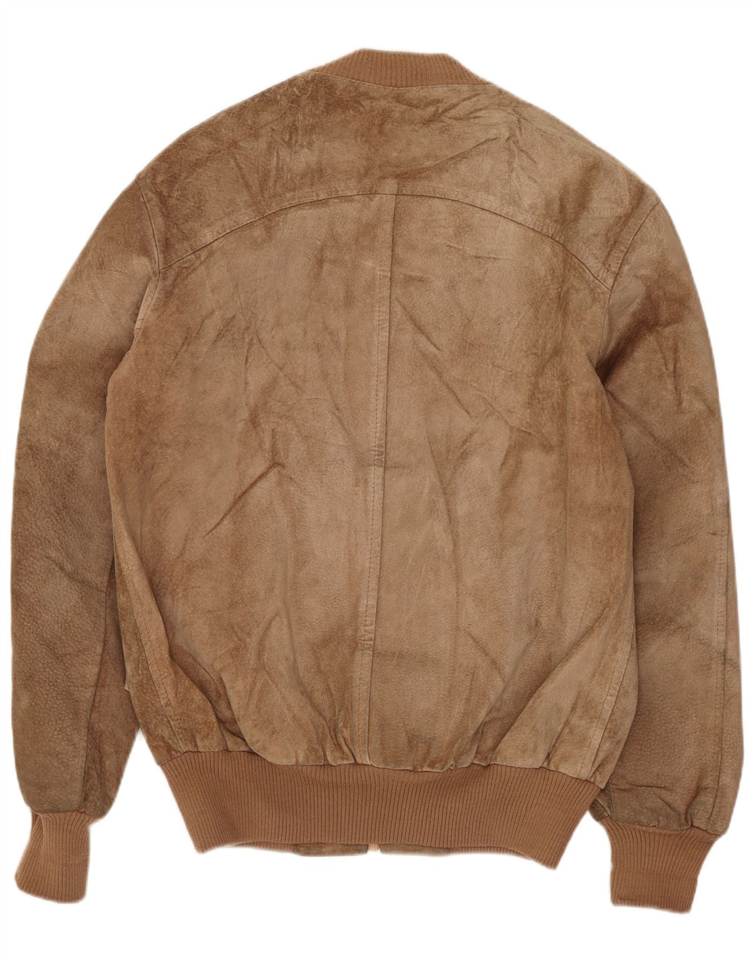 MONPEL Chaqueta bomber de ante para hombre IT 46 Small Brown Leather