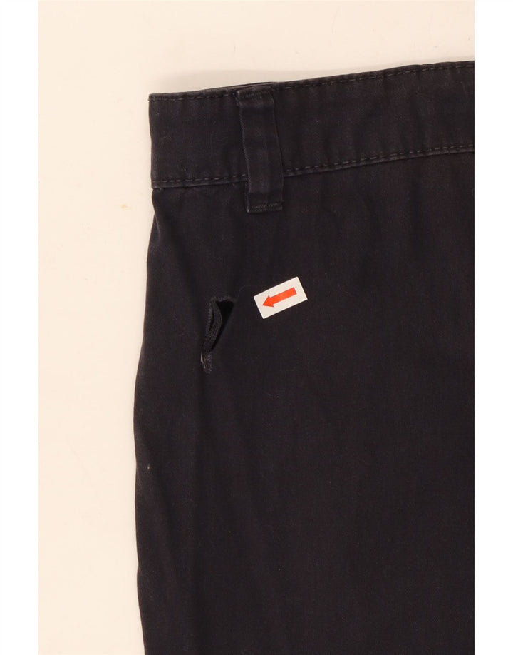French Connection Pantalones cargo rectos para hombre mediano W32 L31 algodón negro