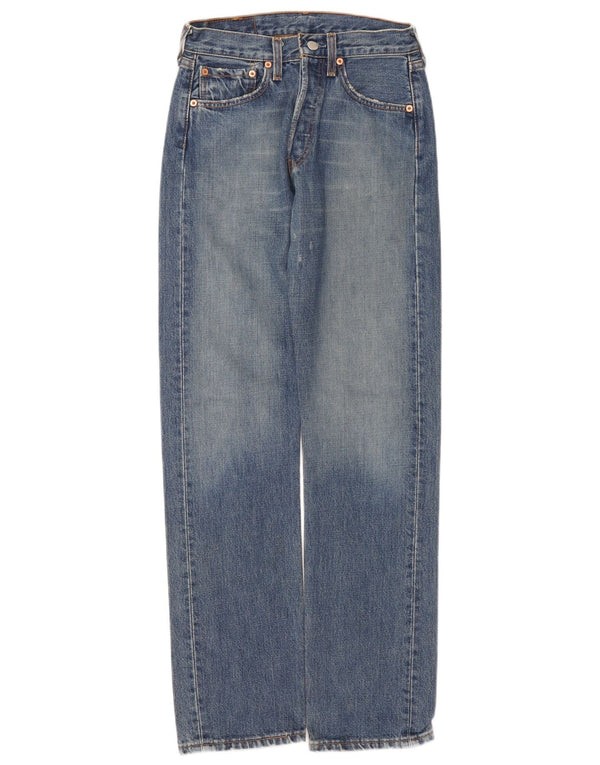 Levi's Jeans rectos desgastados 501 para hombre W27 L32 Algodón azul