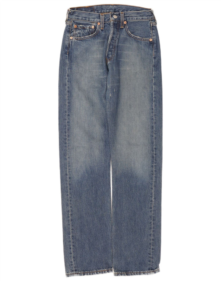 Levi's Jeans rectos desgastados 501 para hombre W27 L32 Algodón azul