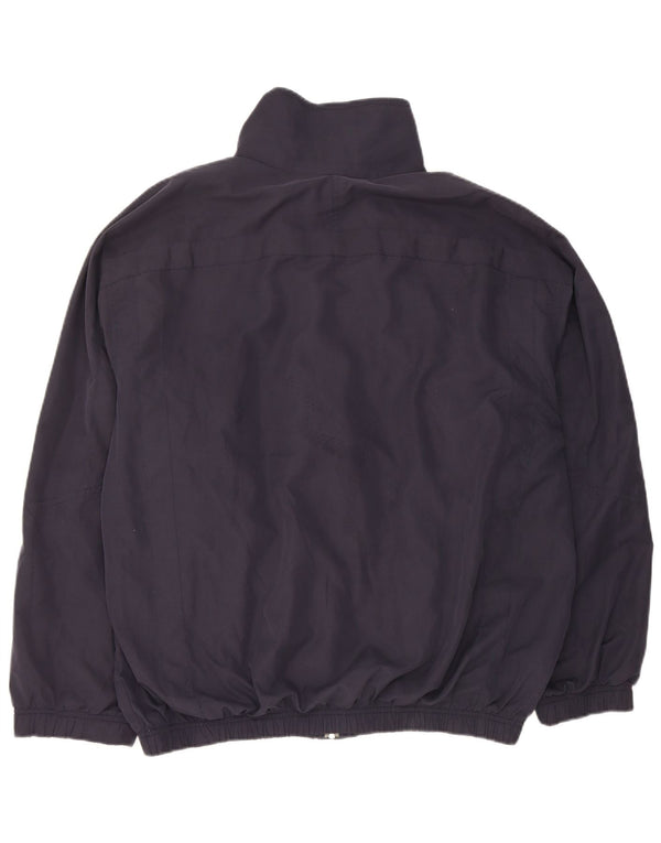 Ellesse Mens Chándal Top Chaqueta Grande Poliéster Azul Marino