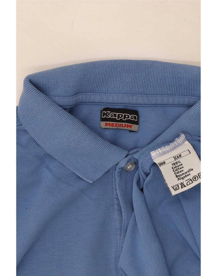 Polo Kappa Hombre Algodón Azul Medio