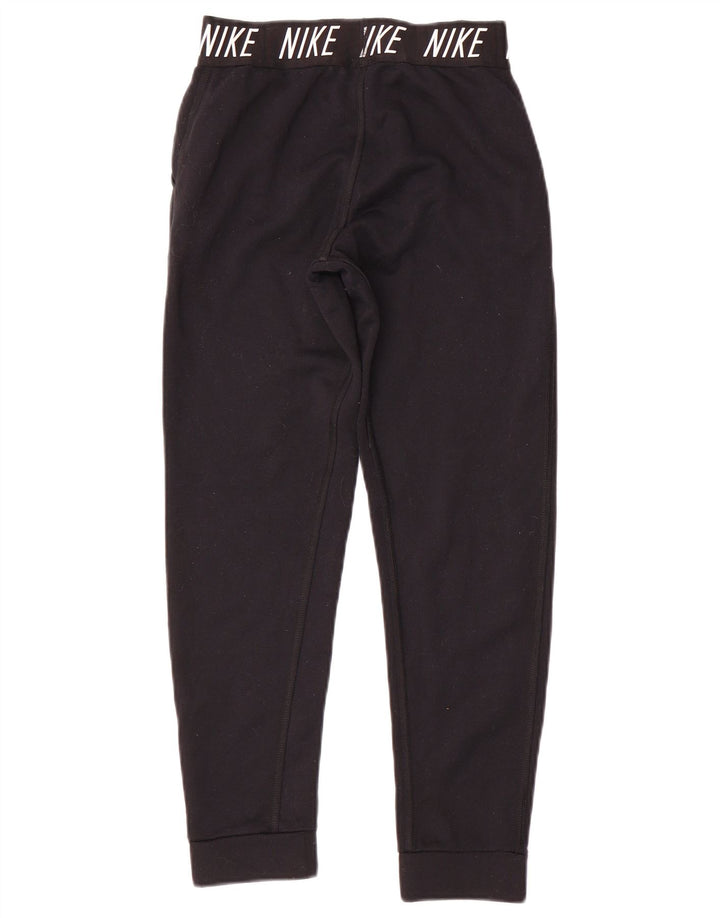 Nike Pantalones de chándal gráficos para Mujer Joggers UK 12 Mediano Negro Poliéster
