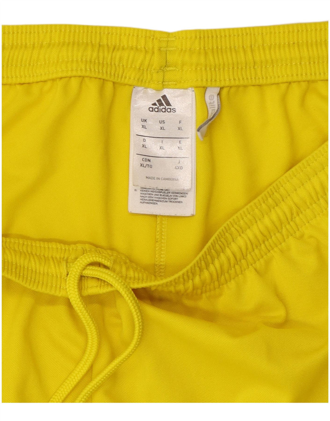 Adidas Mens Climalite Sport Shorts XL Amarillo Poliéster
