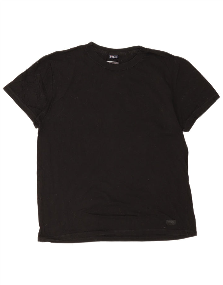 Fila Camiseta Hombre Top Medium Negro Algodón