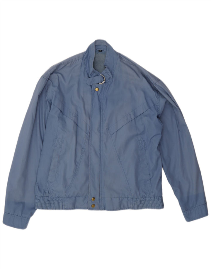 Chaqueta bomber vintage para hombre Reino Unido 38 Poliéster azul medio