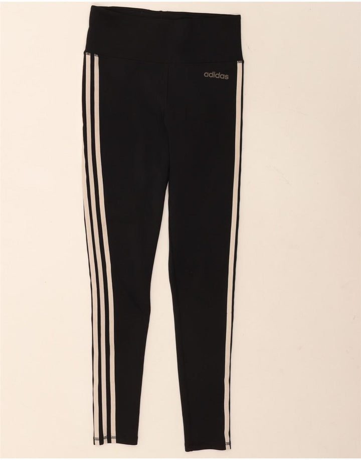 Adidas Leggings Climalite para mujer Reino Unido 8/10 Pequeño Negro Poliéster