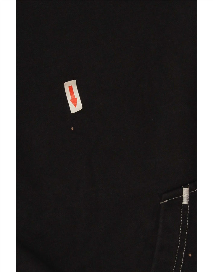 Nike Jersey con capucha extragrande para hombre, talla pequeña, algodón negro