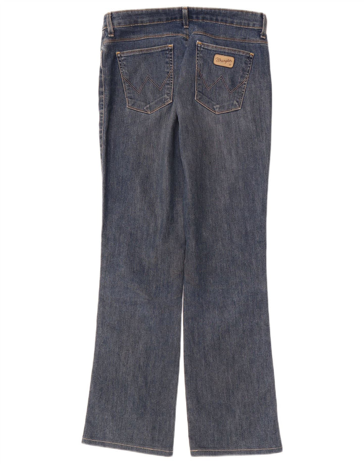 WRANGLER Womens Bootcut Jeans W31 L29 Navy Blue Cotton