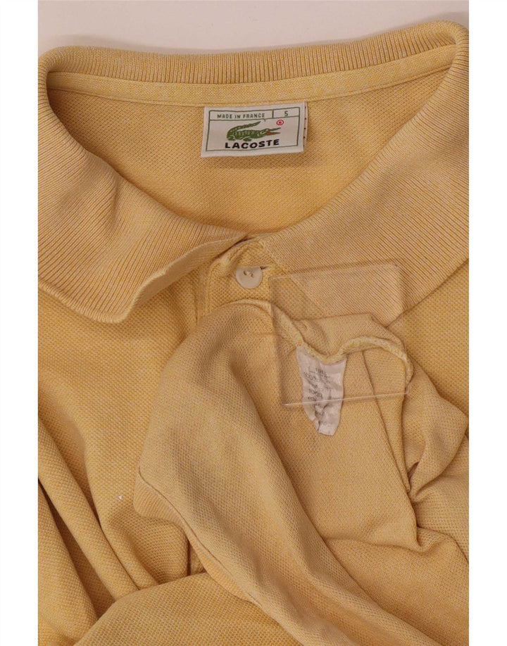 Polo Lacoste para hombre talla 5 grande algodón amarillo