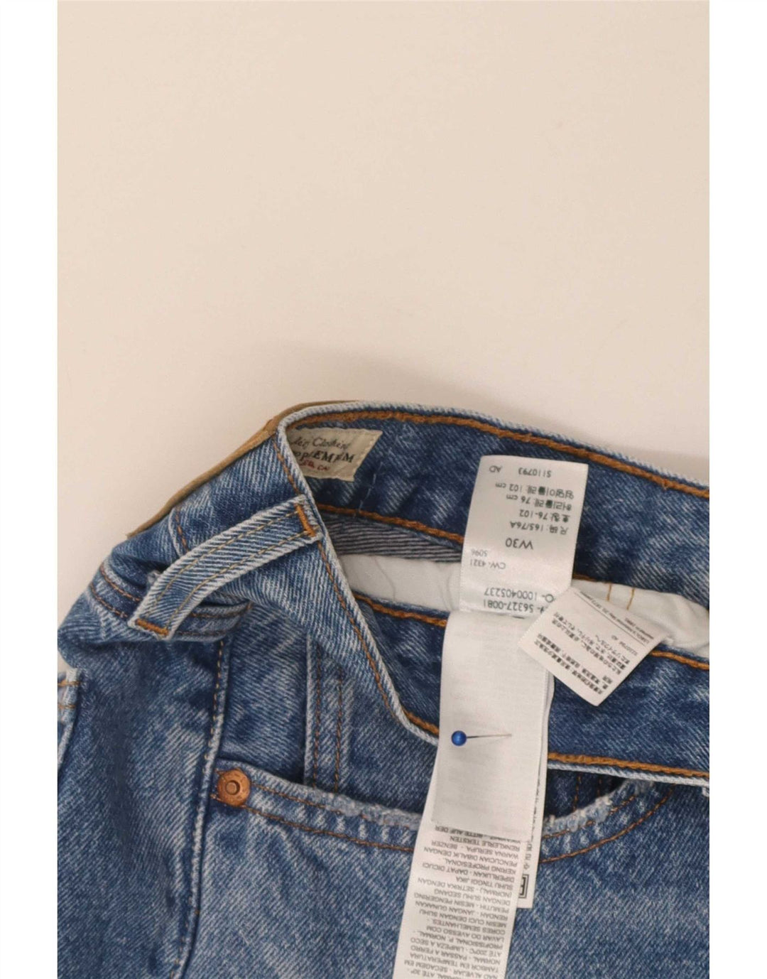 Levi's Mujer 501 Shorts De Mezclilla Desgastados W30 Algodón Azul Medio