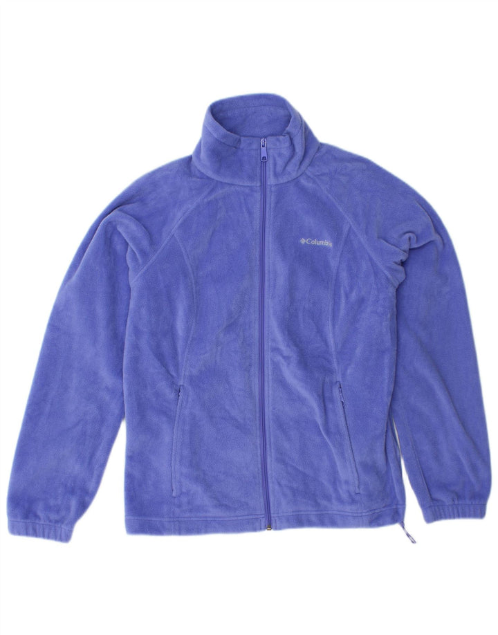 COLUMBIA Chaqueta polar para mujer UK 44 Mediano Púrpura Poliéster