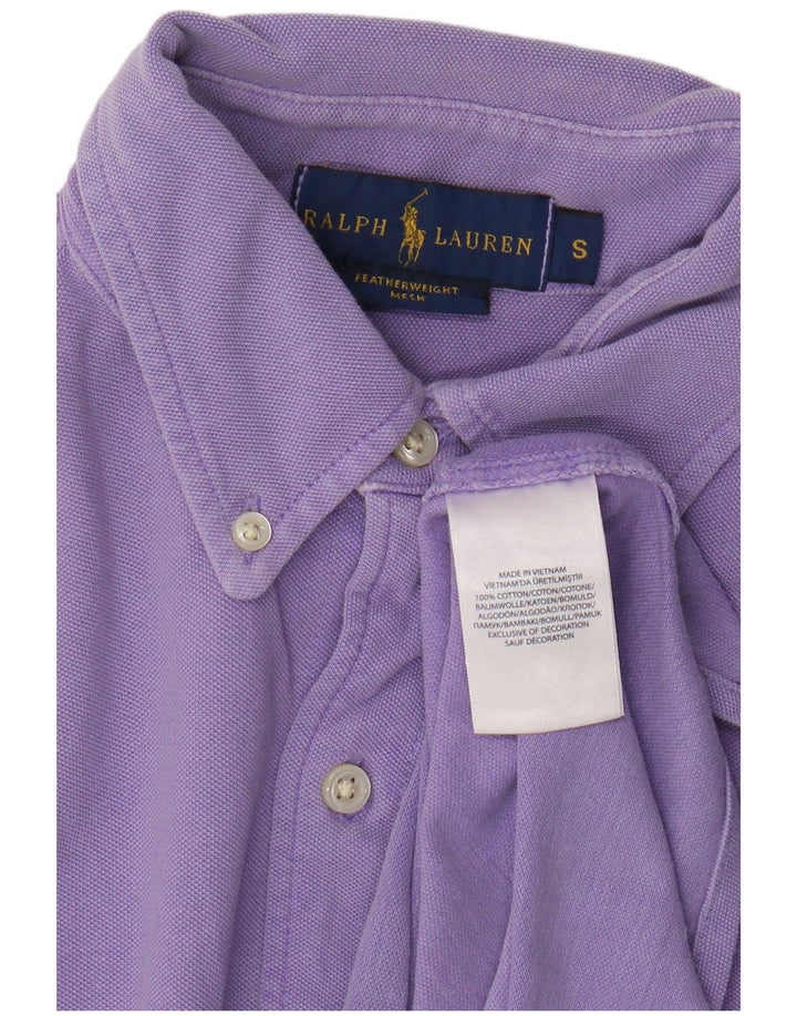 Camisa Ralph Lauren Hombre Pequeña Algodón Púrpura
