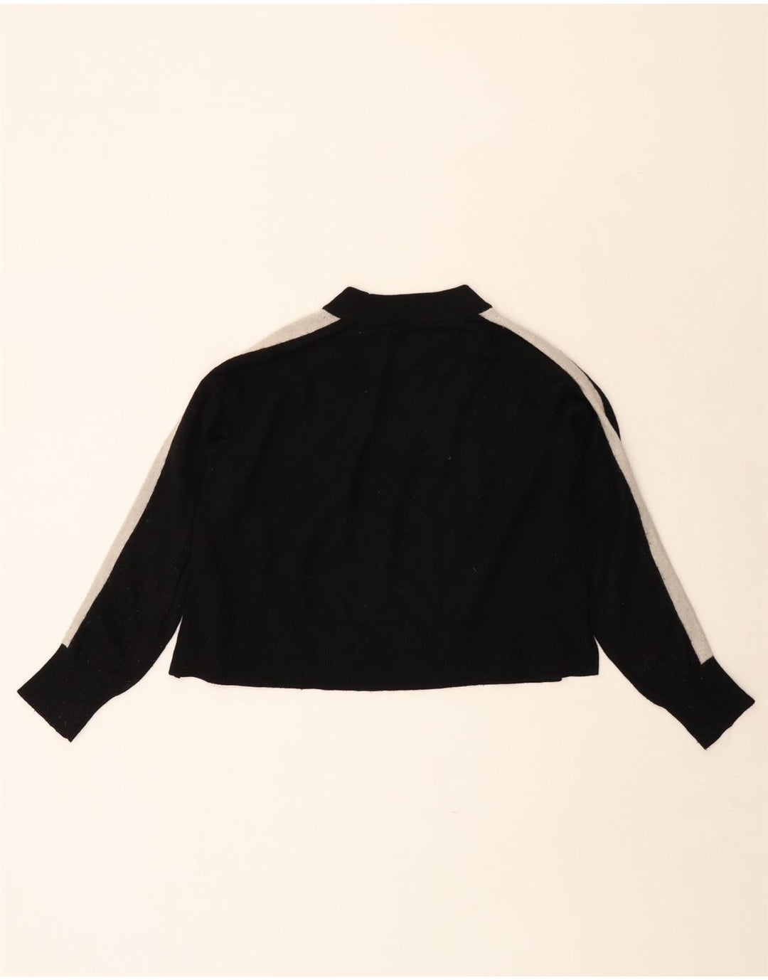 JACK WILLS Suéter extragrande con cuello redondo para mujer UK 10 Small Black