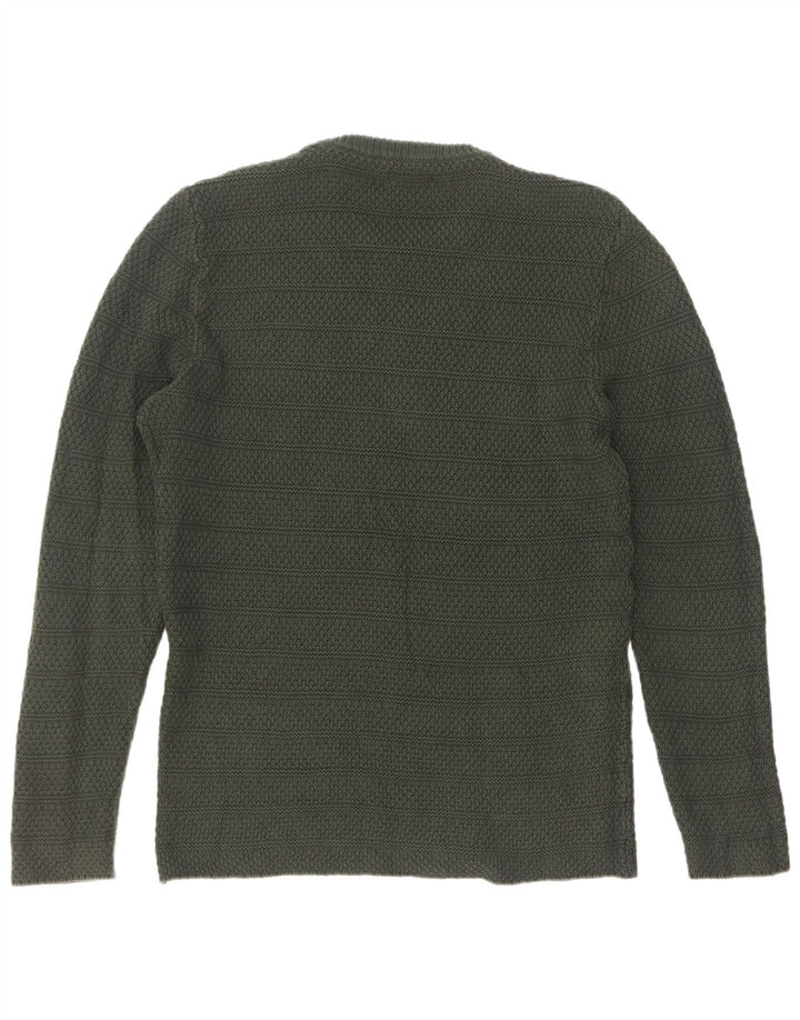 Zara Hombre Jersey De Cuello Redondo Jersey Grande Verde