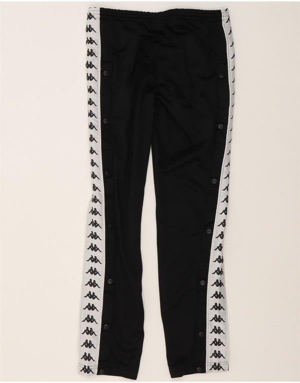 Kappa Mujer Pantalones De Chándal Gráfico UK 6 XS Negro Colorblock Poliéster