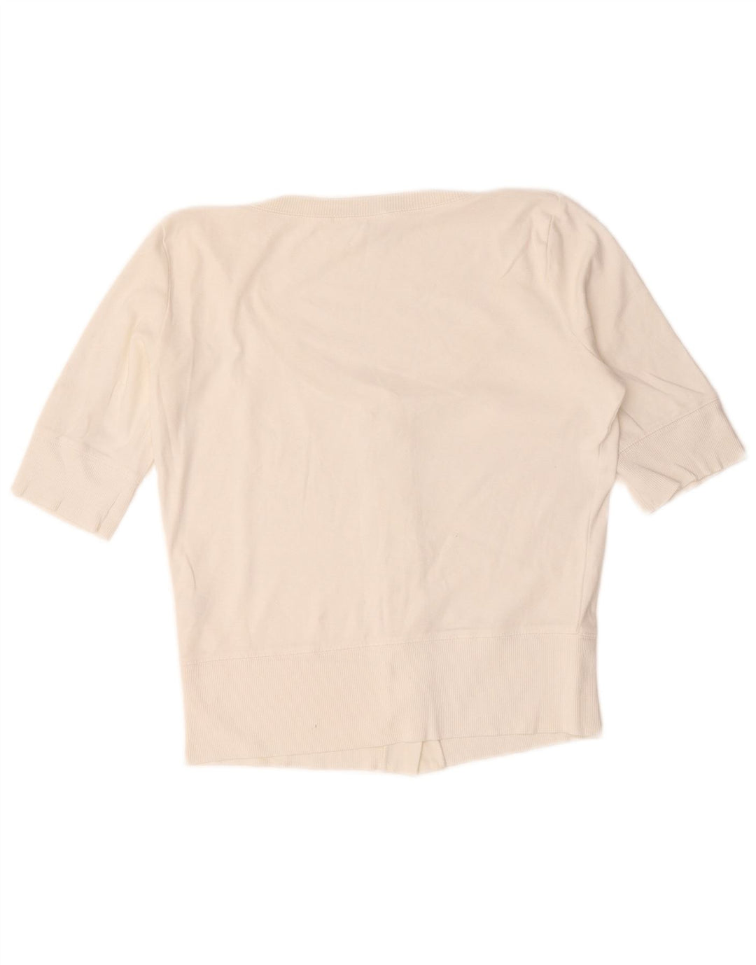 Marks & Spencer - Cárdigan de manga corta para mujer, talla 40, talla mediana, color blanco