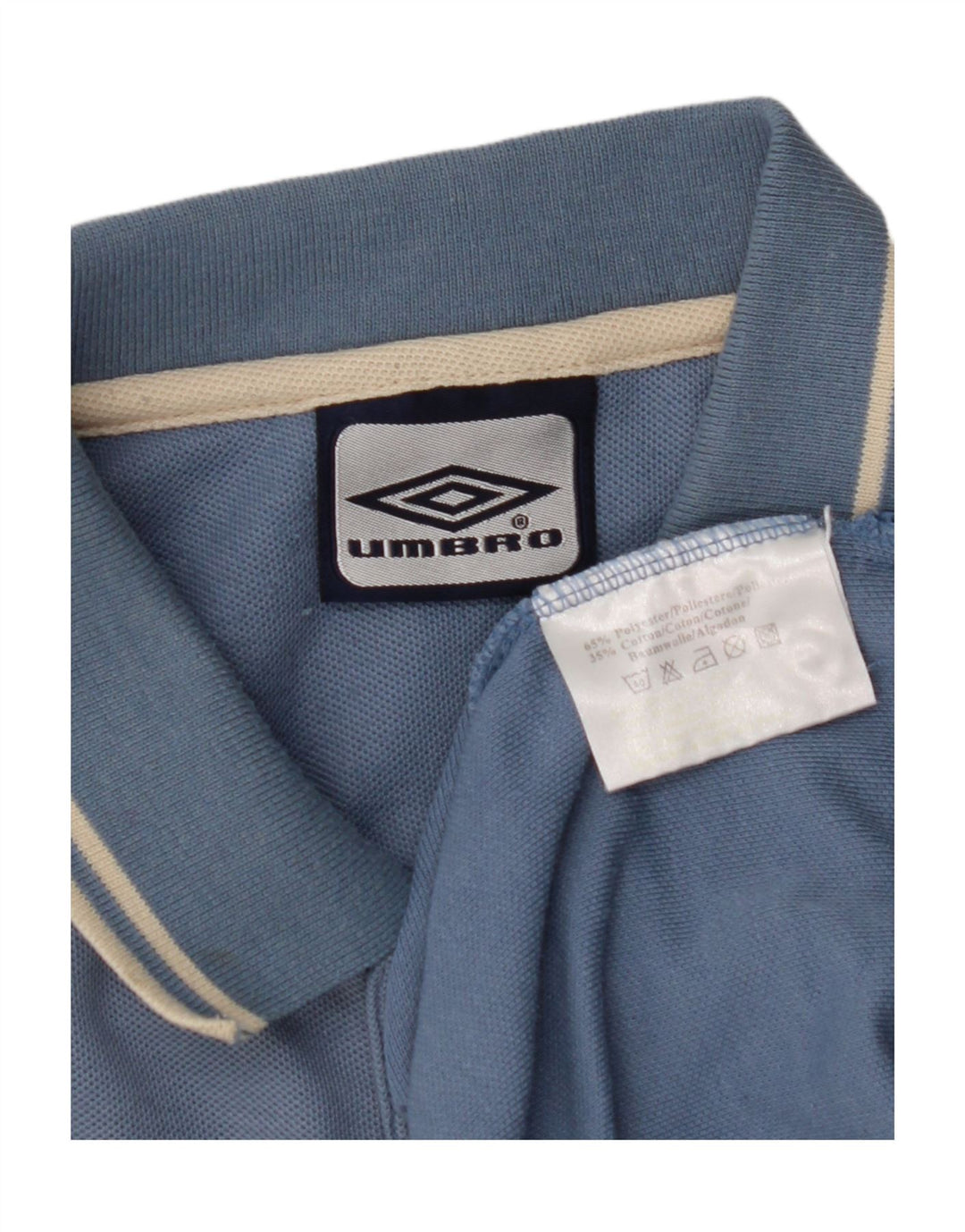 Polo Umbro Hombre UK 44/46 XL Azul Poliéster