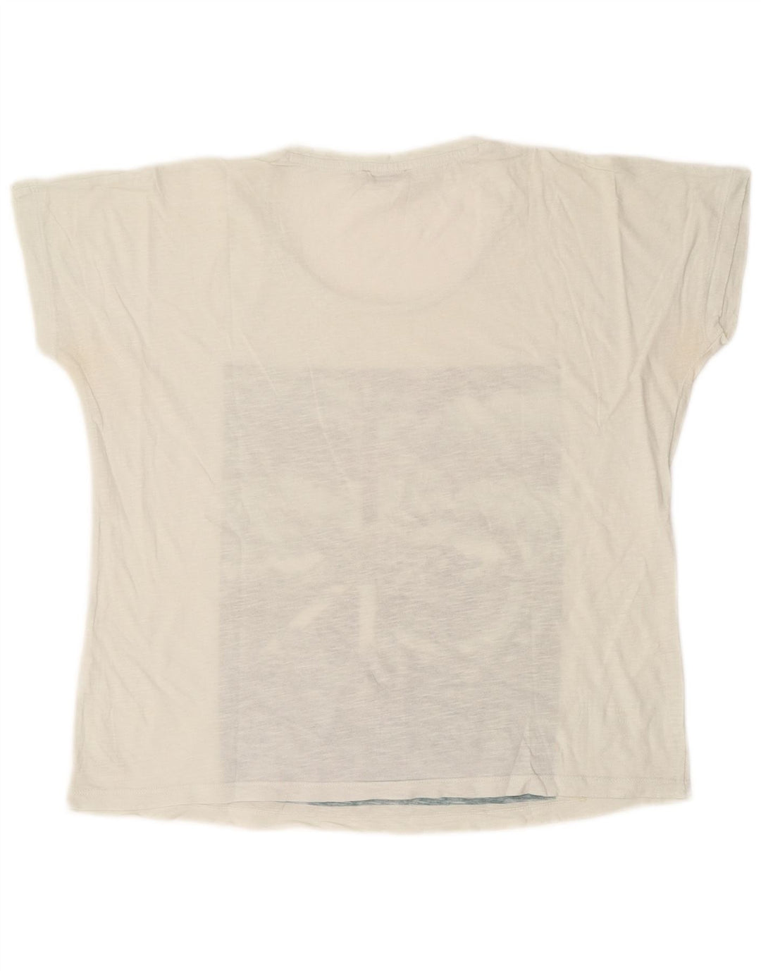 CALVIN KLEIN JEANS Camiseta gráfica extragrande para mujer UK 6 XS Blanco