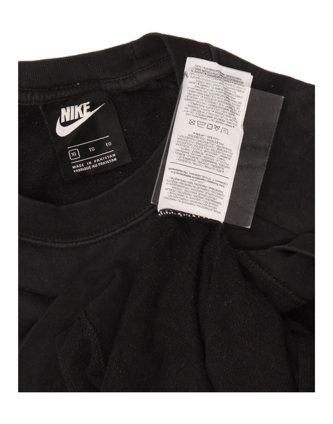 NIKE Womens Sweatshirt Jumper UK 18 XL Black Cotton Vintage Nike and Second-Hand Nike from Messina Hembry 