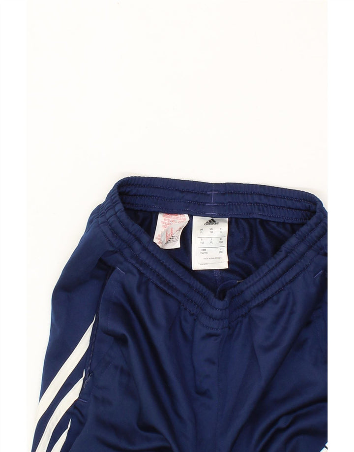 ADIDAS Boys Tracksuit Trousers Joggers 11-12 Years Large Blue Polyester Vintage Adidas and Second-Hand Adidas from Messina Hembry 