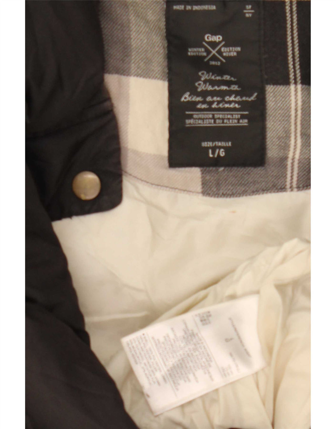 Chaleco acolchado para mujer Gap UK 46 Grande Poliéster negro