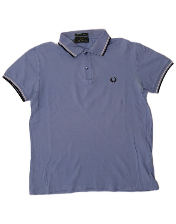 Fred Perry Polo Ligero Y Elástico Para Hombre Azul Grande
