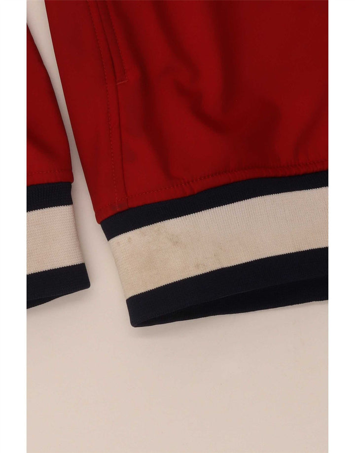 Kappa Hombre Chaqueta De Chándal Con Estampado Gráfico Poliéster Color Block Rojo Medio