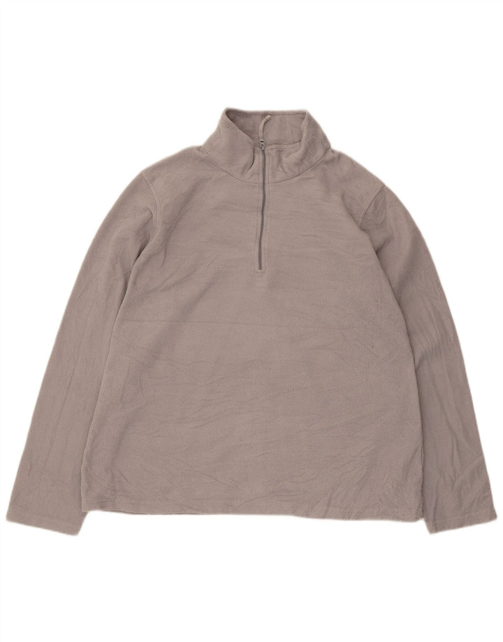 Jersey polar con cremallera y cuello para mujer de Mountain Warehouse UK 46 Poliéster gris grande