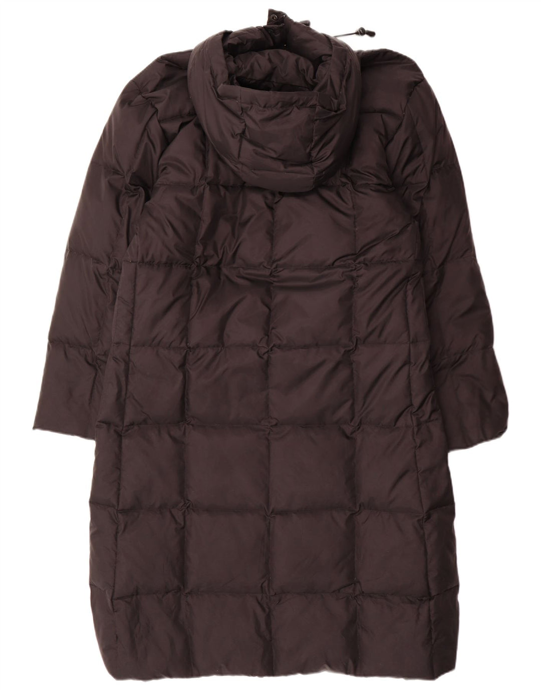 Auténtico abrigo acolchado con capucha para mujer IT 48 XL Nylon negro