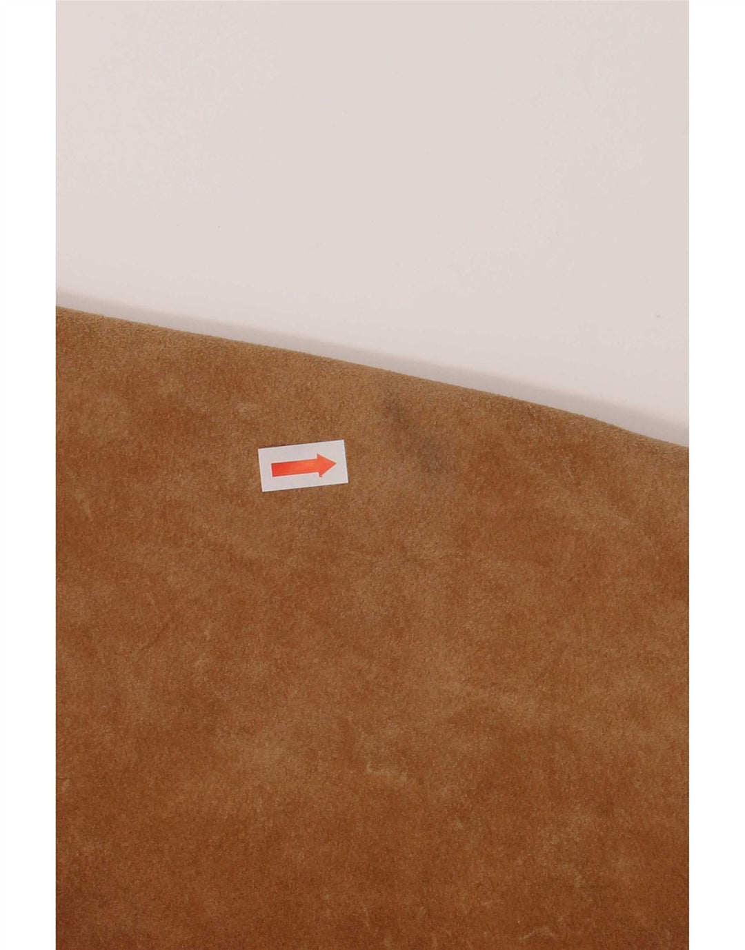 Vintage mujer abrigo de ante de gran tamaño IT 42 cuero beige medio