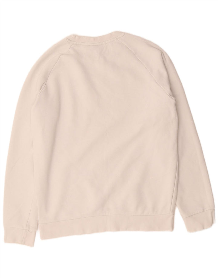 Adidas Hombre Sudadera Jumper Small Blanco Algodón