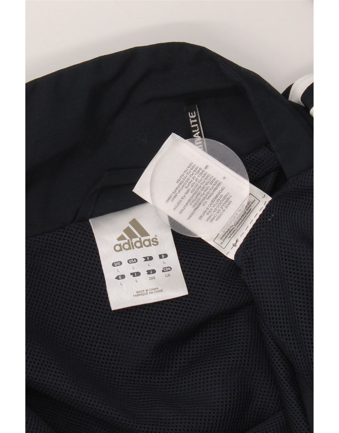 Adidas Mens Climalite Chándal Top Chaqueta Grande Azul Marino Colorblock