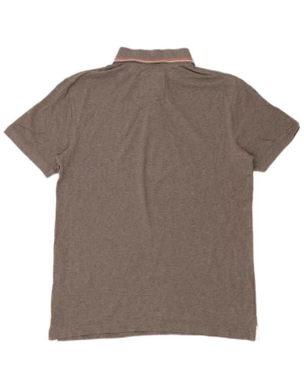 Quiksilver Polo para hombre 2XL Algodón moteado gris