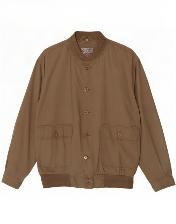 Chaqueta bomber vintage para hombre IT 52 XL Algodón beige