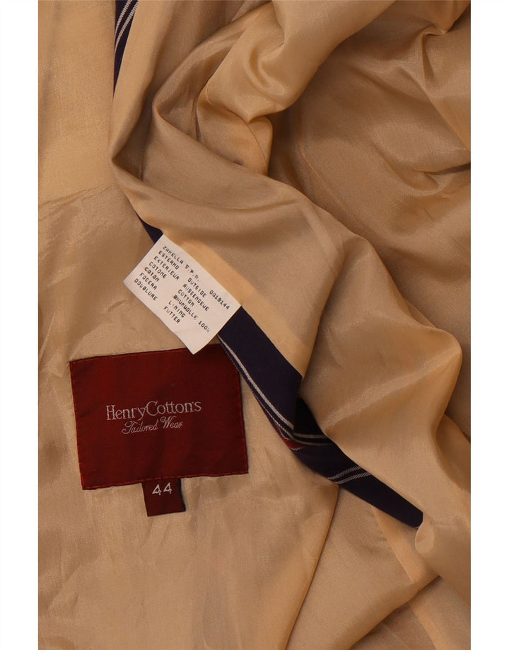 Henry Cottons Chaqueta tipo blazer para hombre IT 44 XS Algodón a rayas azul marino