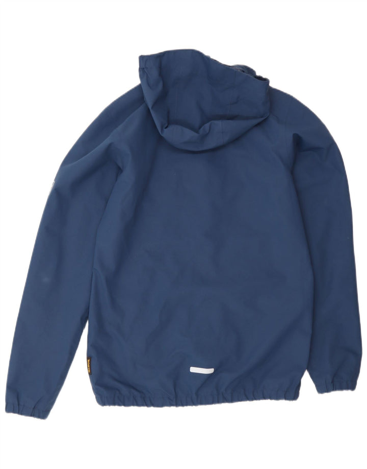 Jack Wolfskin Chubasquero con capucha para niño 13-14 años Azul Marino Poliéster