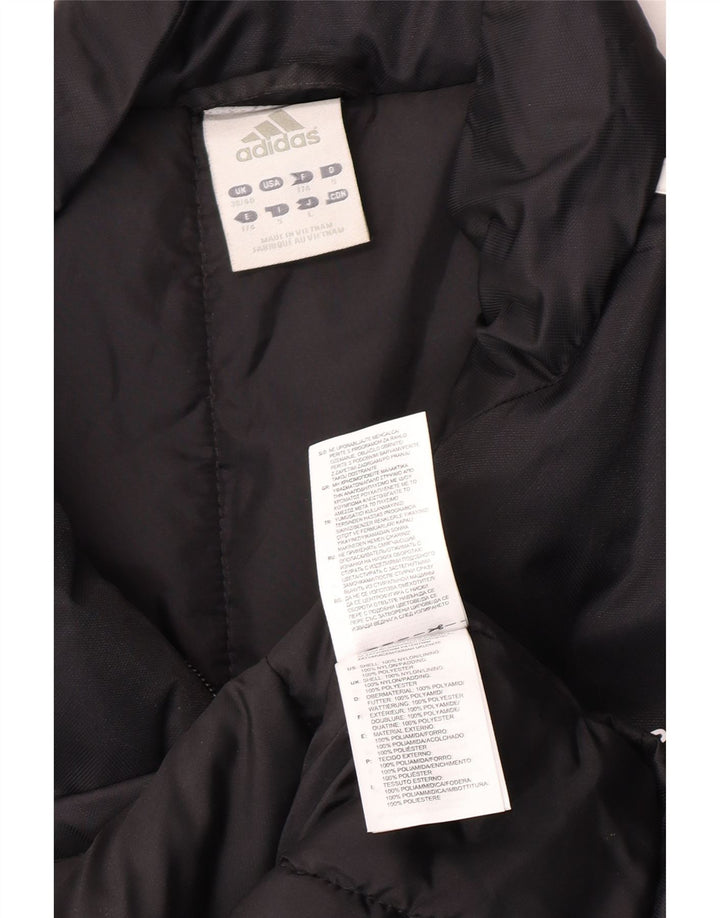 Adidas Abrigo acolchado gráfico para hombre UK 38/40 Medium Black Nylon