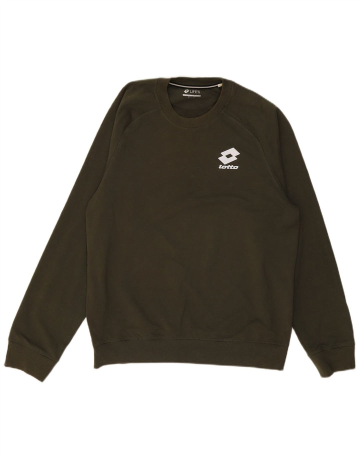 LOTTO Sudadera tipo jersey para hombre Small Khaki