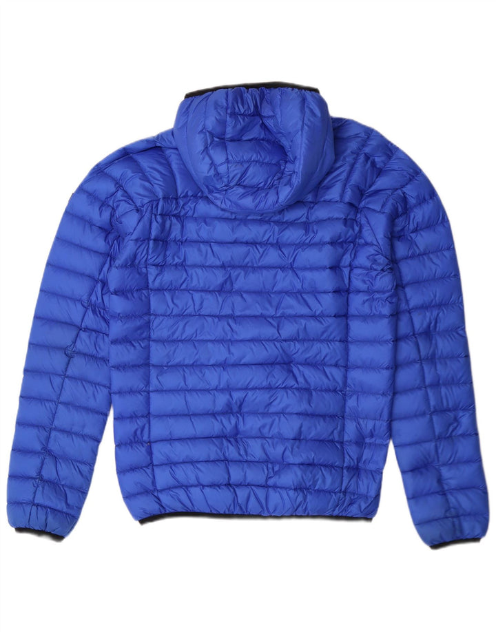 SUPERDRY Chaqueta acolchada con capucha Core para hombre UK 36 Small Blue Nylon