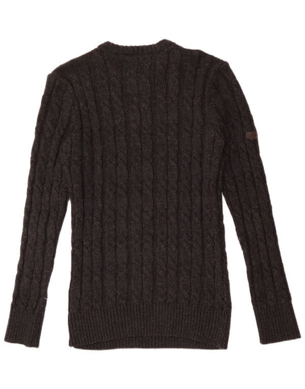 Superdry Jersey De Cuello Redondo Para Hombre XL Acrílico Gris