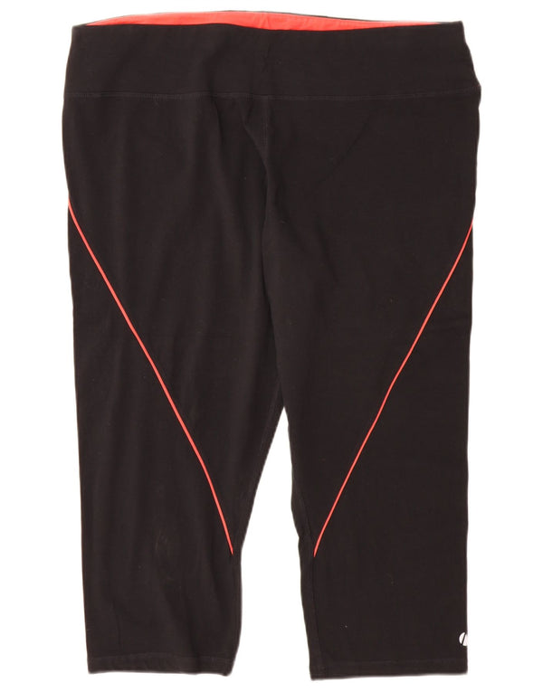 Marks & Spencer Leggings Capri para Mujer UK 22 3XL Algodón Negro