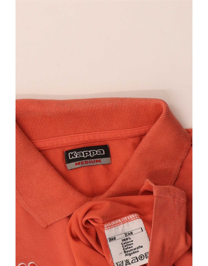 Polo Kappa Hombre Naranja Medio Algodón