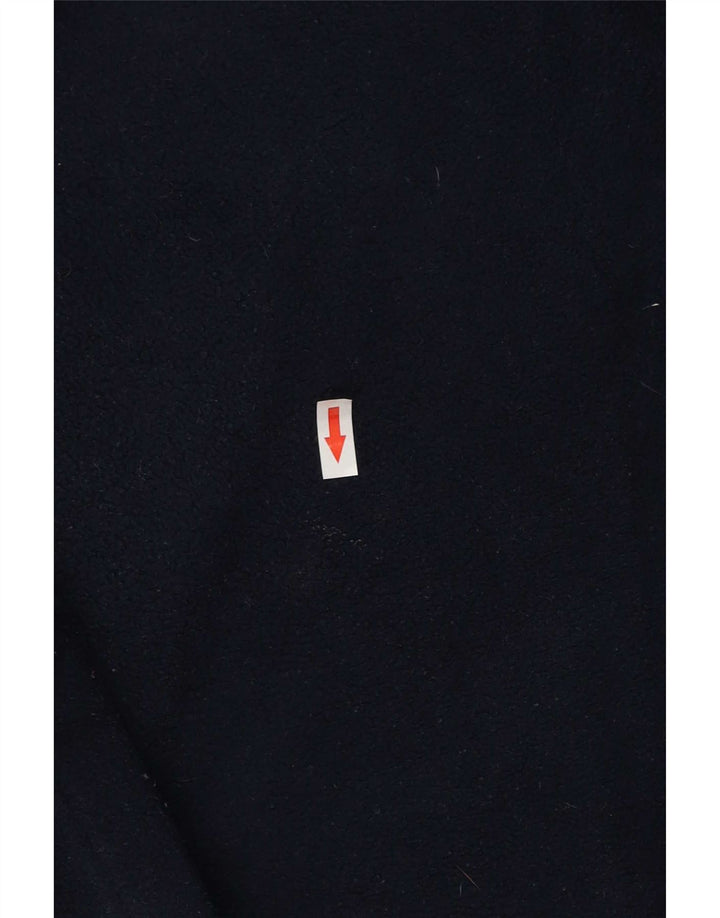 Kappa Hombre Jersey De Forro Polar Con Cremallera Y Cuello Medio Poliéster Azul Marino