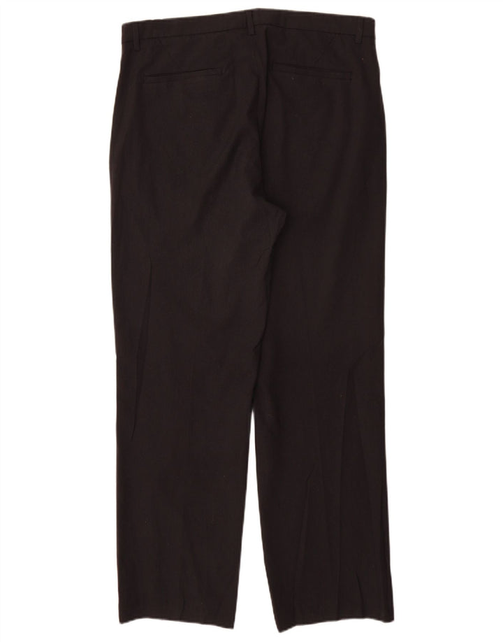 Pantalones chinos rectos Calvin Klein para hombre W32 L30 Poliéster negro