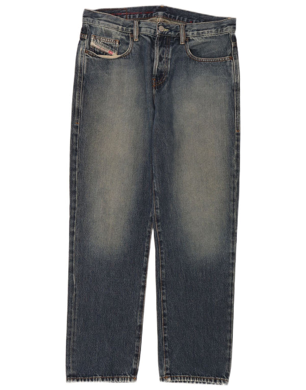 Diesel Vaqueros Rectos Hombre W32 L30 Algodón Azul
